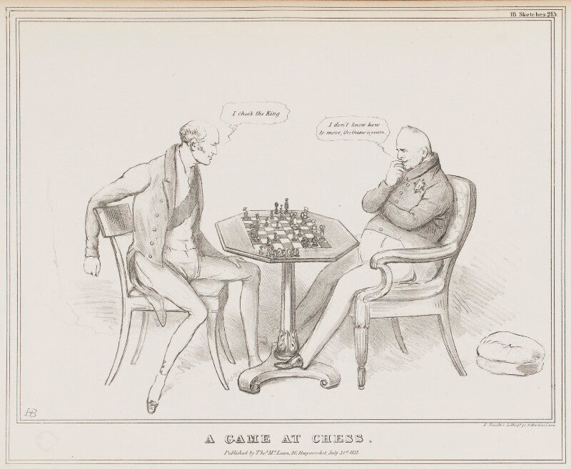 A game at chess (charles grey, 2nd earl grey; king william iv) npg d41150