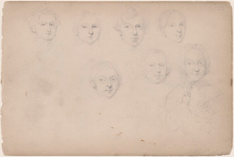Seven unknown sitters npg d23313(73)