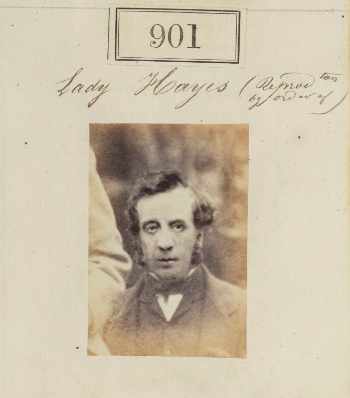 'reproduction by order of lady hayes' (unknown man) npg ax50486