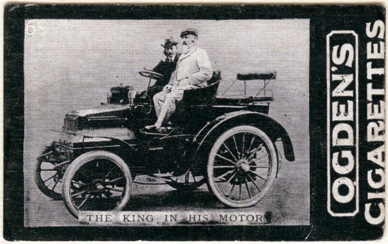 'the king in his motor' (john walter edward douglas scott montagu, 2nd baron montagu of beaulieu; king edward vii) npg x197236