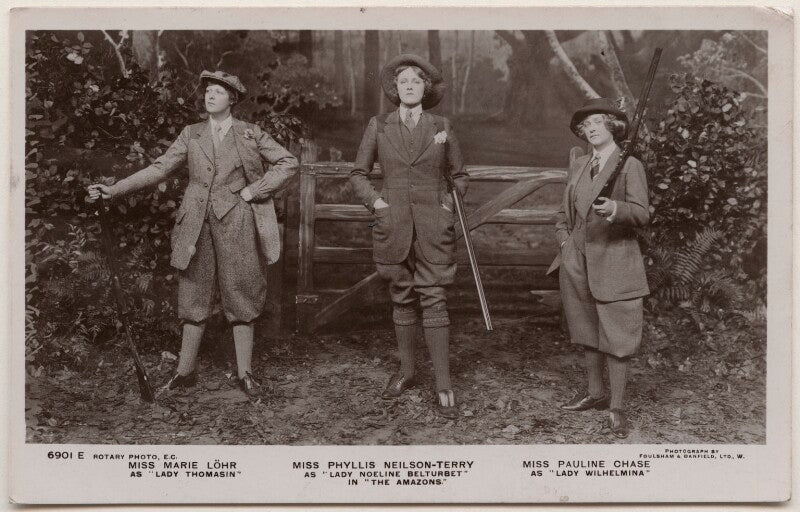 Marie löhr (lohr), phyllis neilson terry and pauline chase in 'the amazons' npg x197872