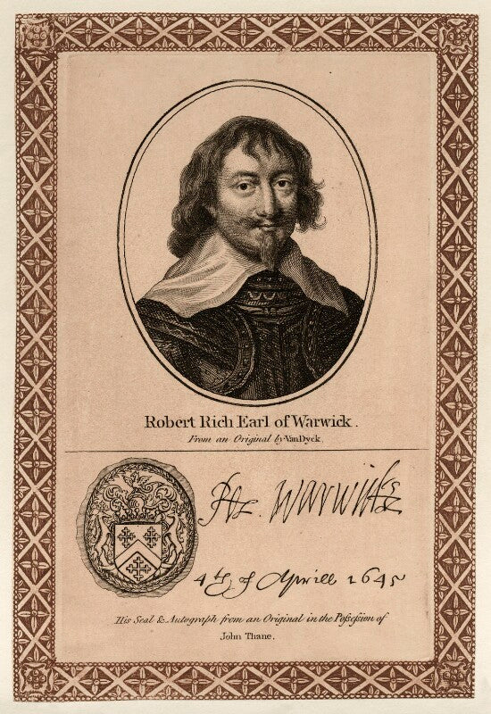 Robert rich, 2nd earl of warwick npg d26536