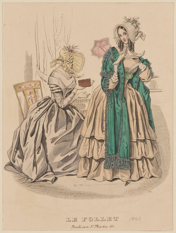Walking dress, june 1843 npg d47920