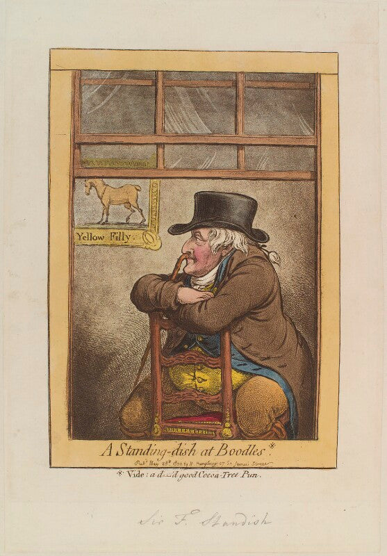 Sir frank standish ('a standing dish at boodles') npg d12738