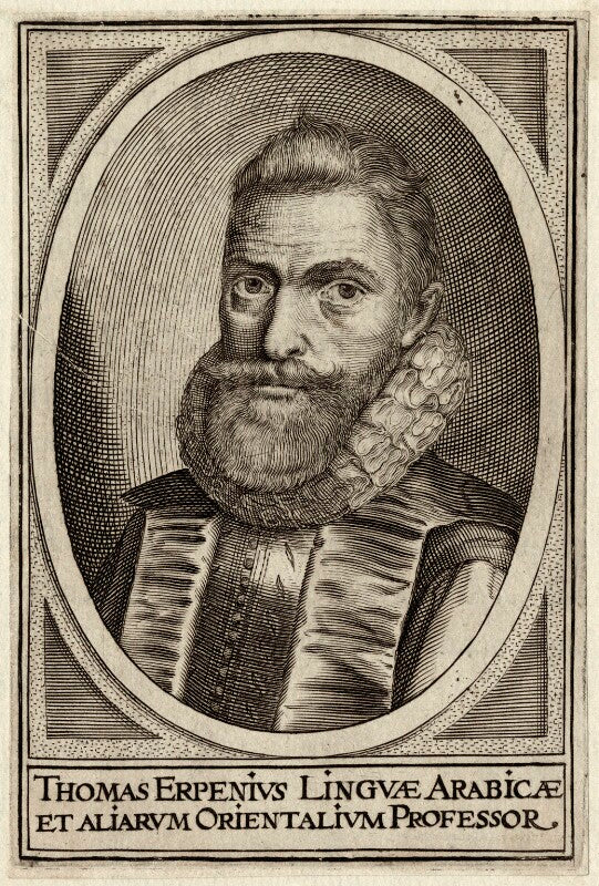 Thomas van erpe (known as thomas erpenius) npg d26279