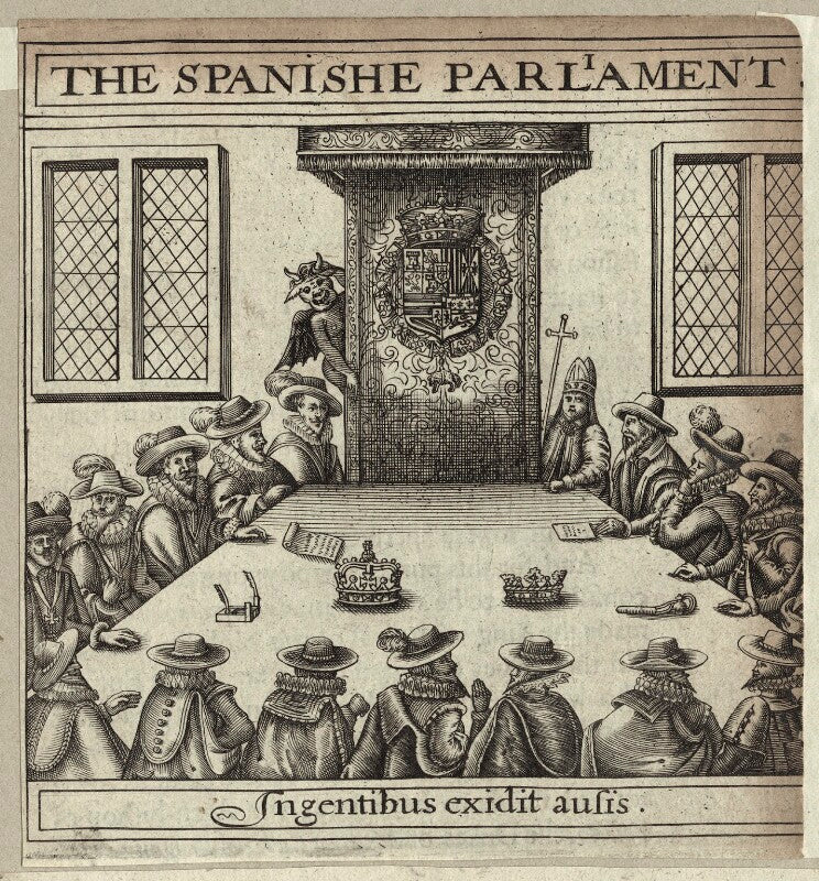 'the spanishe parliament' npg d26035