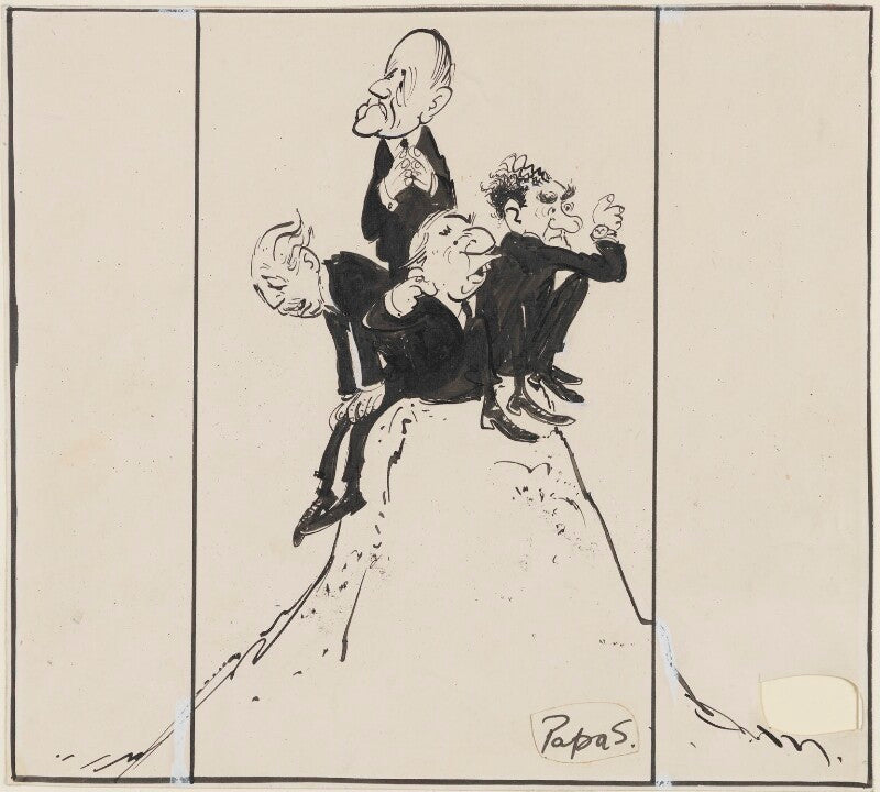 Harold macmillan; richard austen butler; john selwyn brooke lloyd; ernest marples npg 5356