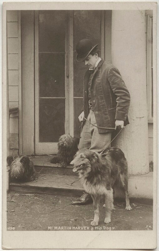 Sir john martin harvey and his dog npg x160508