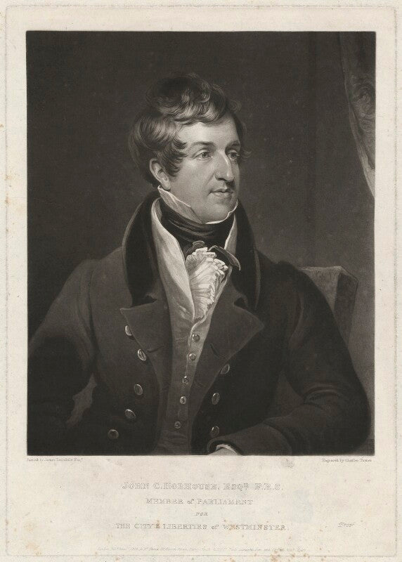 John cam hobhouse, baron broughton de gyfford npg d35891