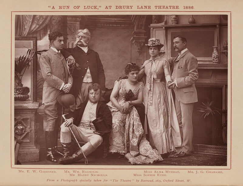 '"a run of luck," at drury lane theatre, 1886' npg ax29798