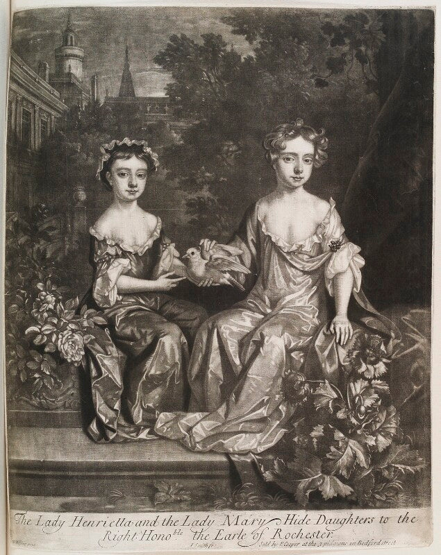 Henrietta scott (née hyde), countess of dalkeith; mary seymour conway (née hyde), lady conway npg d11558