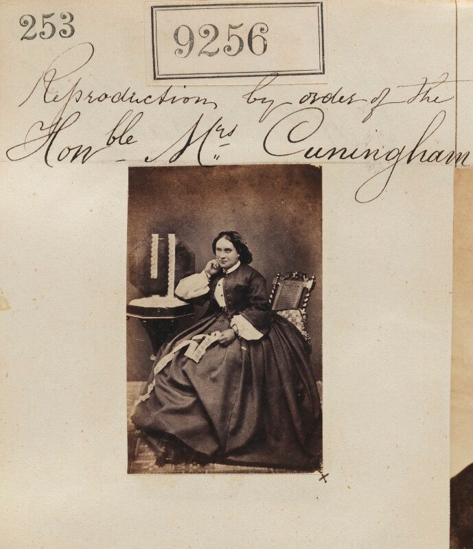 'reproduction by order of the honourable mrs cuningham' npg ax59079