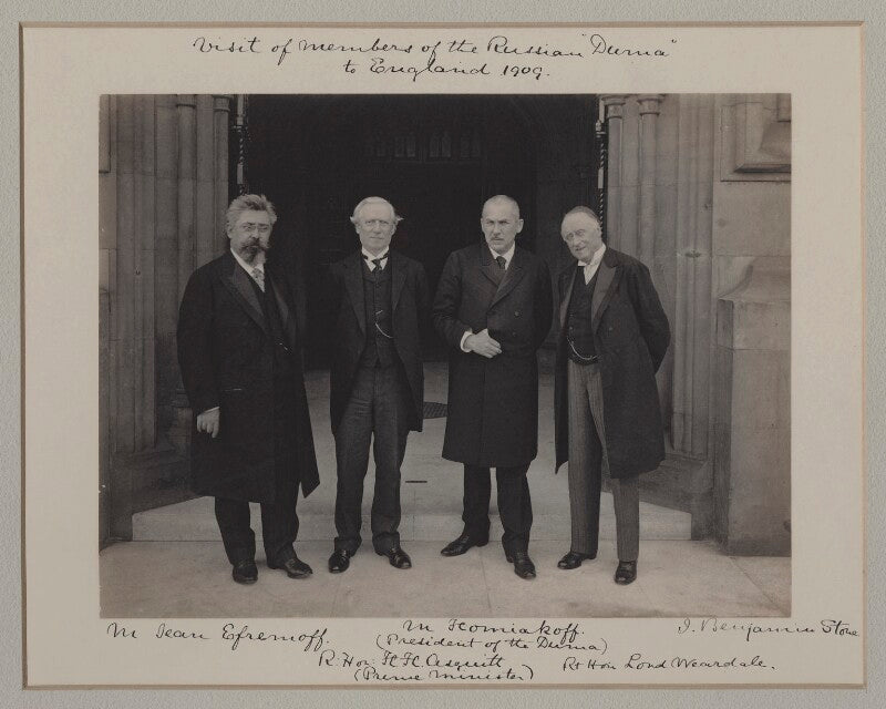 'visit of members of the russian duma to england, 1909' npg x135578