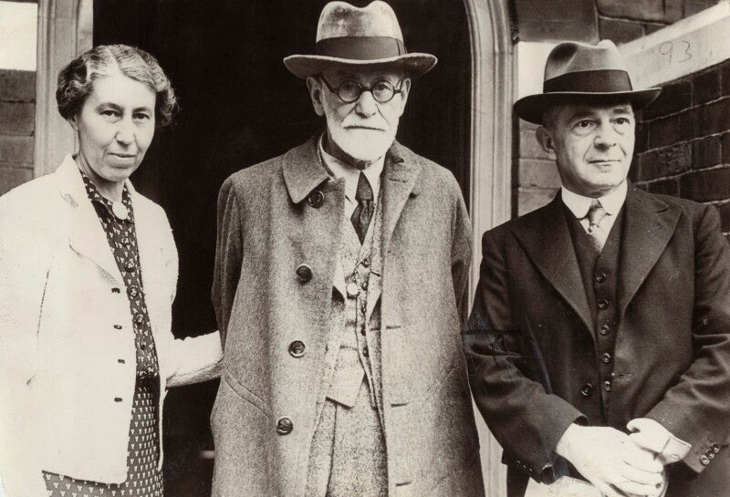 Mathilde hollitscher (née freud); sigmund freud; alfred ernest jones npg x135930