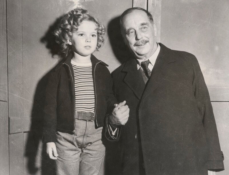 Shirley temple; h.g. wells npg x198475