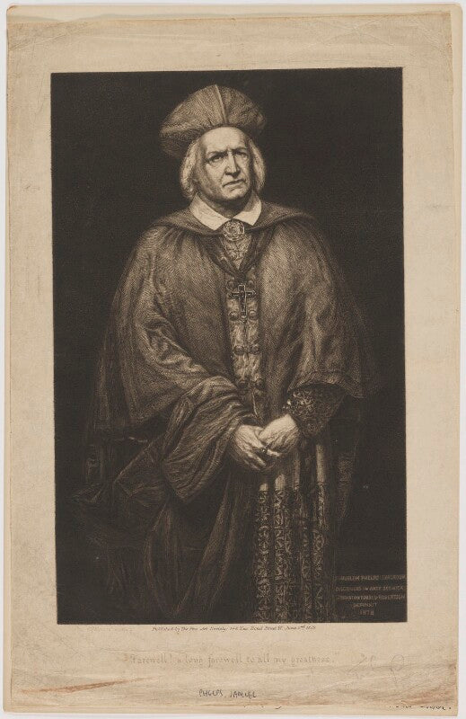 Samuel phelps as cardinal wolsey in shakespeare's henry viii npg d40182