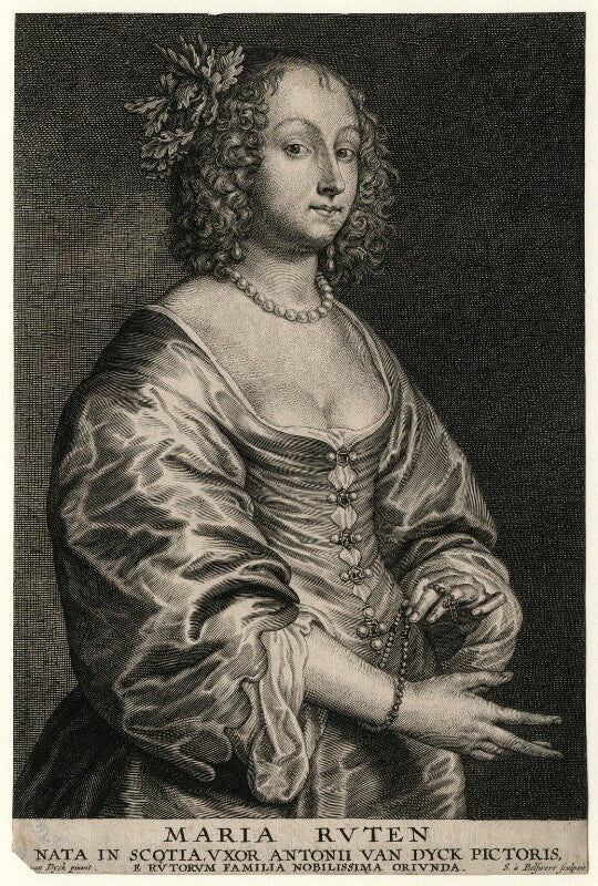 Mary (née ruthven), lady van dyck npg d7529