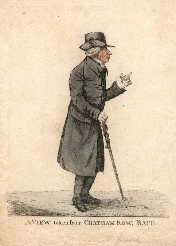 John shepherd ('a view taken from chatham row, bath') npg d13460