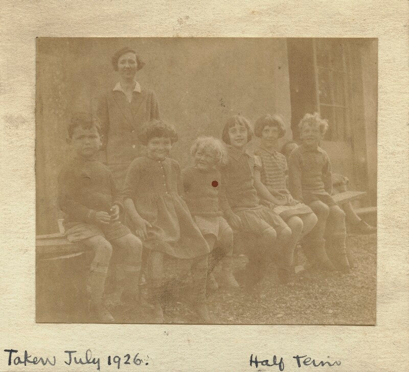 'marjorie's school at charleston' (group including marjorie strachey; angelica garnett) npg x129606