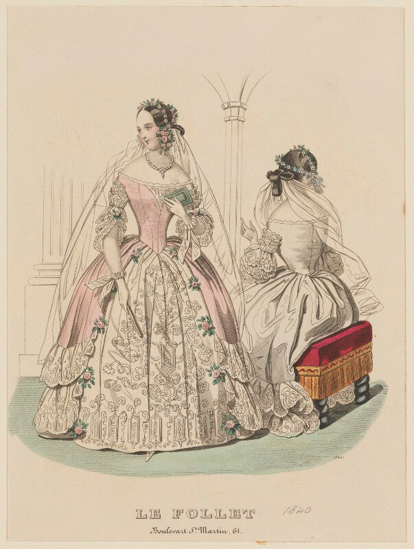 Court ball dress, may 1840 npg d47858