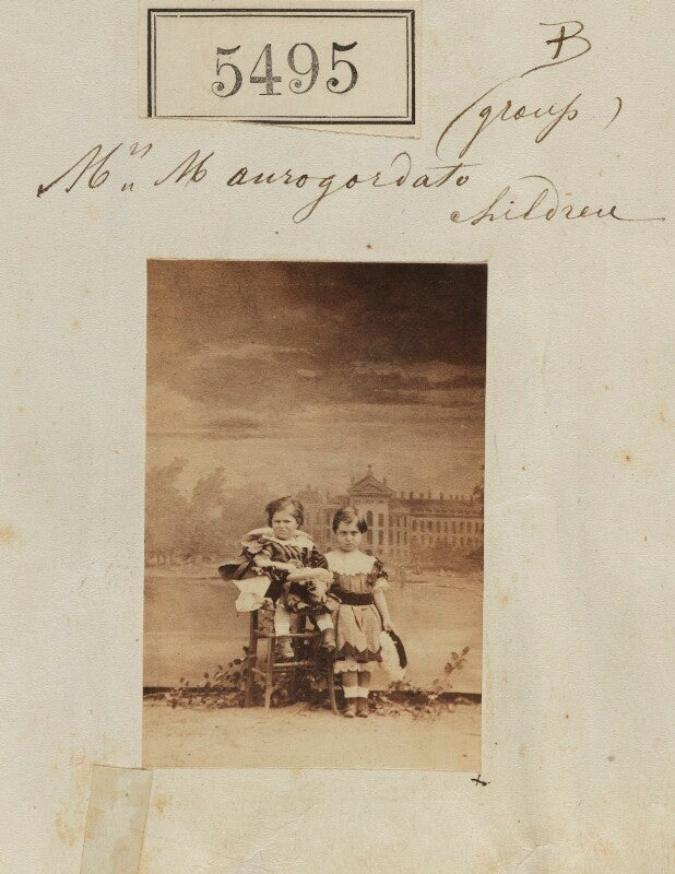 'mrs mavrogordato children' (two unknown children) npg ax55455