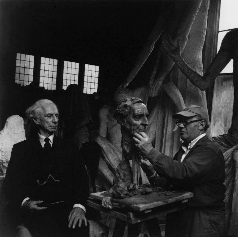 Bertrand russell; jacob epstein npg x136751