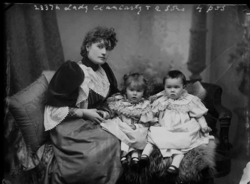 Belle bilton photographed with her sons richard and power npg x7097