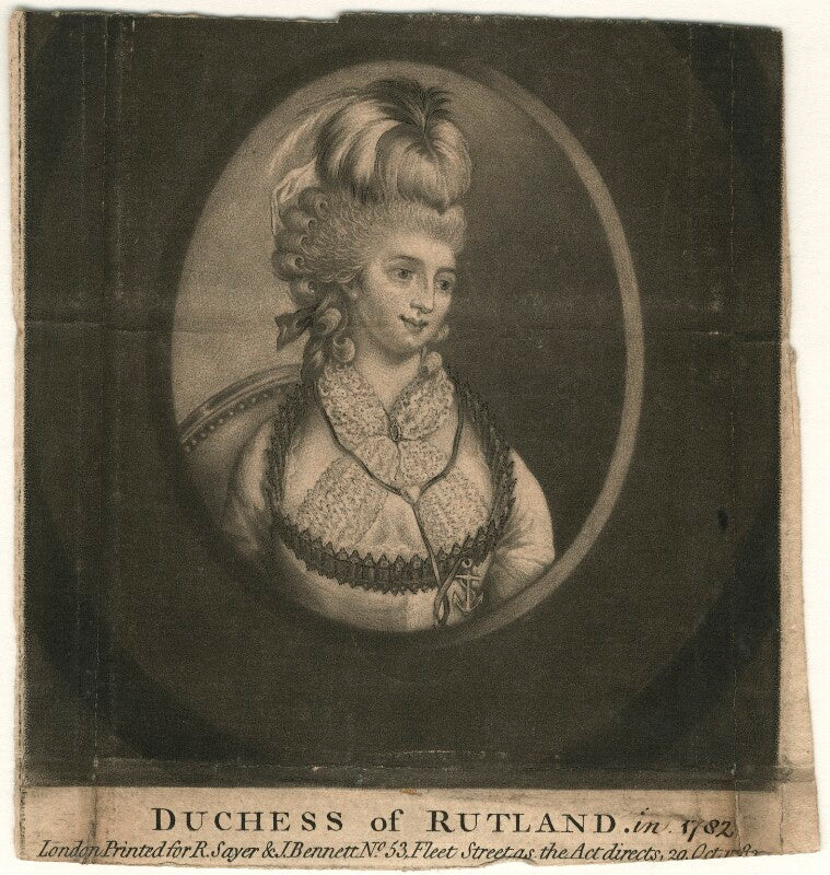 Mary isabella manners (née somerset), duchess of rutland npg d4212