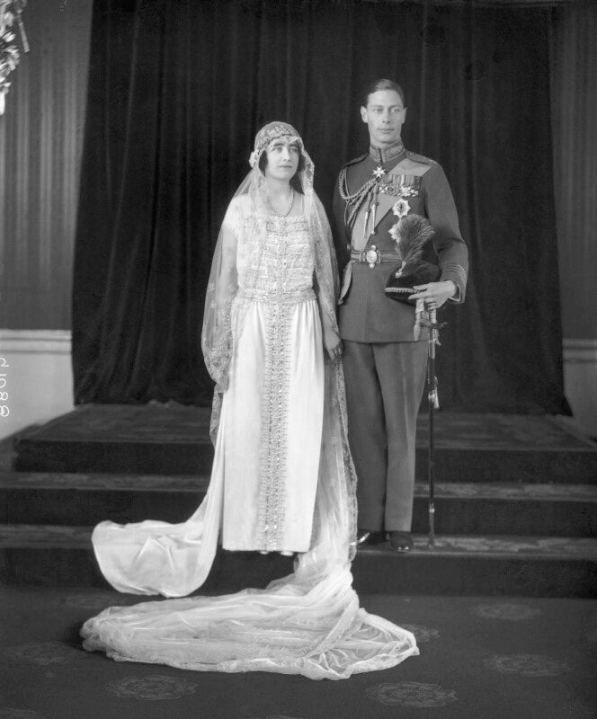 The wedding of king george vi and queen elizabeth, the queen mother npg x95767