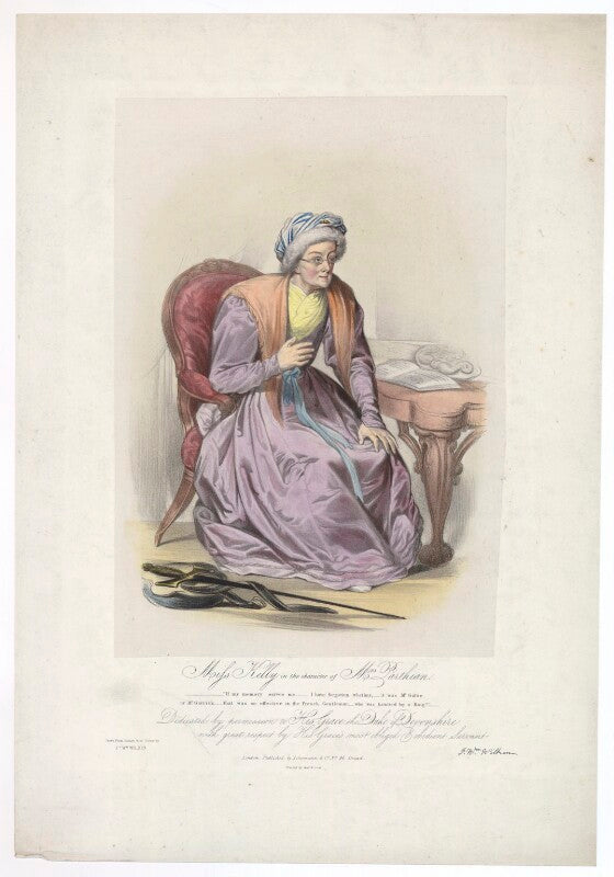 Frances ('fanny') maria kelly as mrs parthian npg d36776