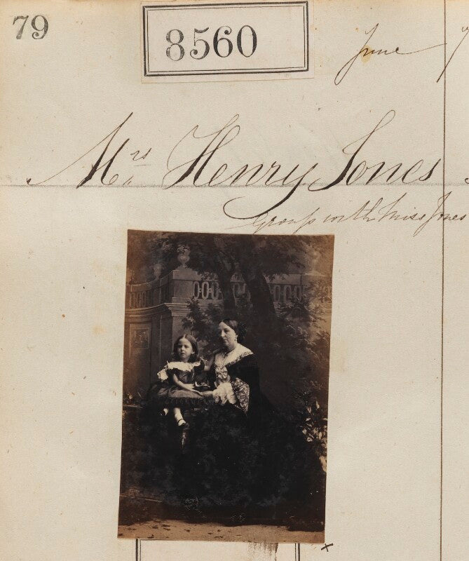 Mrs henry jones; miss jones npg ax58383