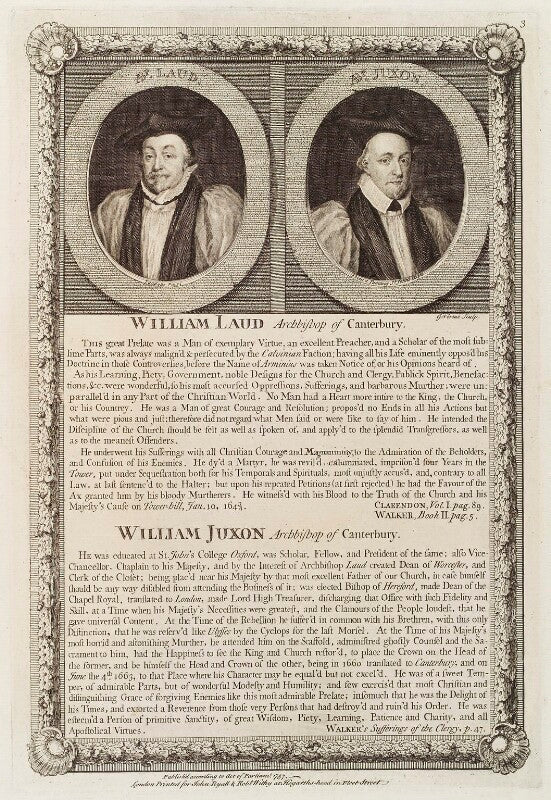 William laud; william juxon npg d19544