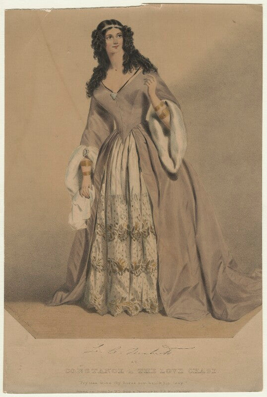 Louisa cranstoun nisbett (née macnamara, later boothby) as constance in 'the love chase' npg d21564