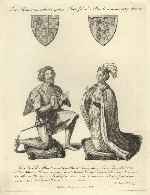Richard fitzalan, 3rd earl of arundel and 8th earl of surrey; eleanor, countess of arundel npg d23402