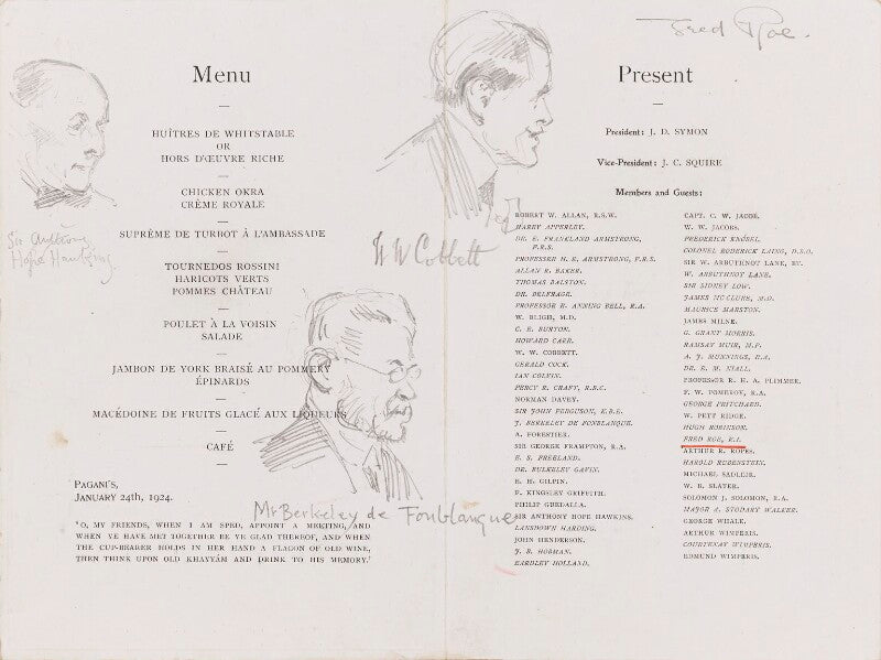 Sir anthony hope hawkins, walter willson cobbett and berkeley de fonblanque npg d43144