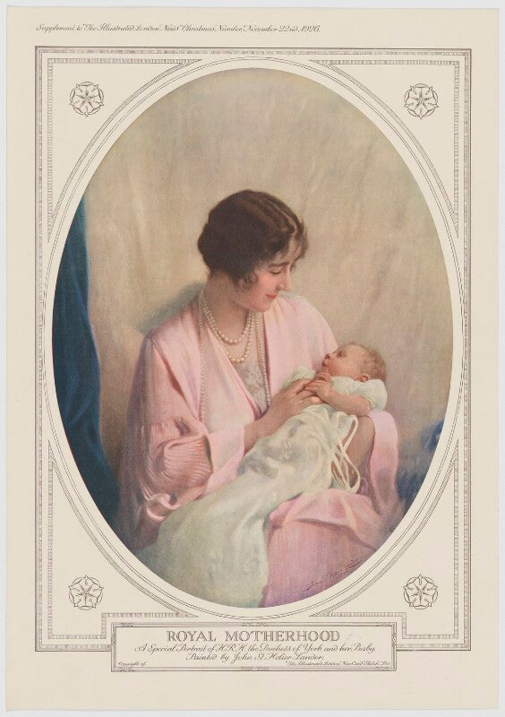 Queen elizabeth, the queen mother; queen elizabeth ii ('royal motherhood') npg d34125