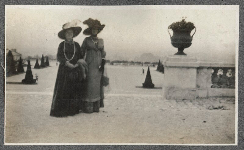 Lady ottoline morrell and an unknown woman npg ax140287