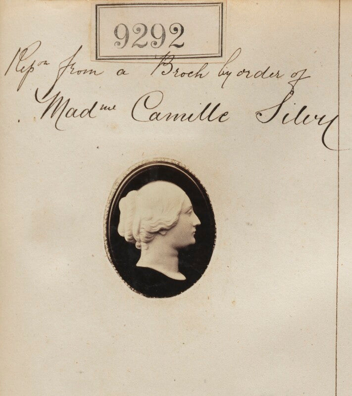 'reproduction from a brooch by order of madame camille silvy' npg ax59113