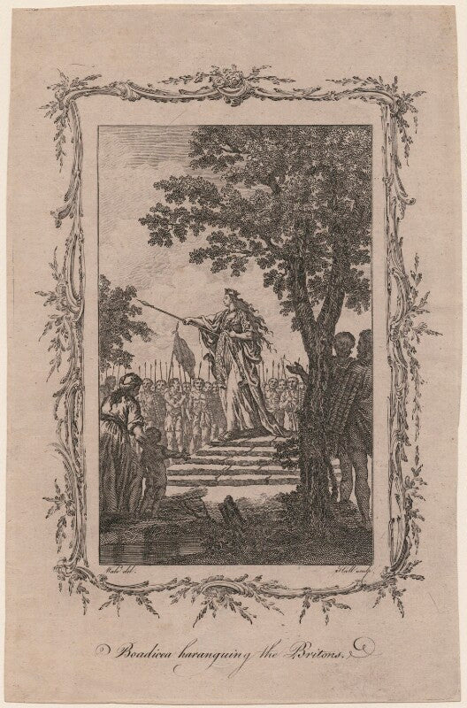 Boadicea haranguing the britons (called boudicca, or boadicea) npg d11264
