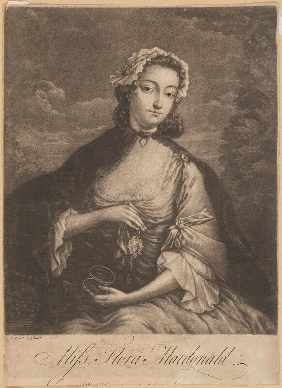 Flora macdonald with miniature of prince charles edward stuart npg d34734