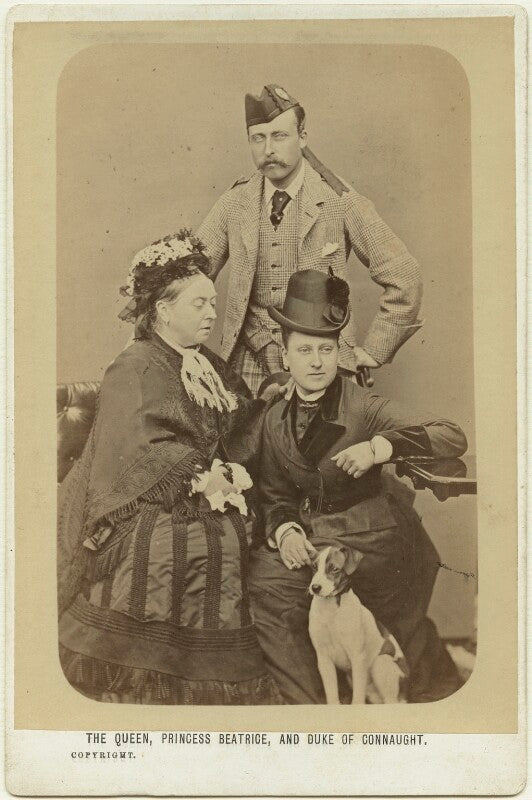 Queen victoria; prince arthur, 1st duke of connaught and strathearn; princess beatrice of battenberg npg x76540