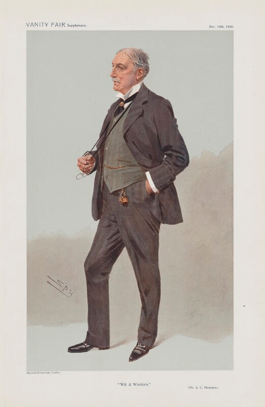 Alfred chichele plowden ('men of the day. no. 1150. "wit and wisdom."') npg d45464