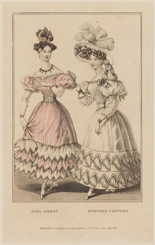 'ball dress. evening costume', september 1828 npg d47625