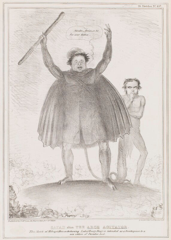 Satan alias the arch agitator (daniel o'connell; richard lalor sheil) npg d41391