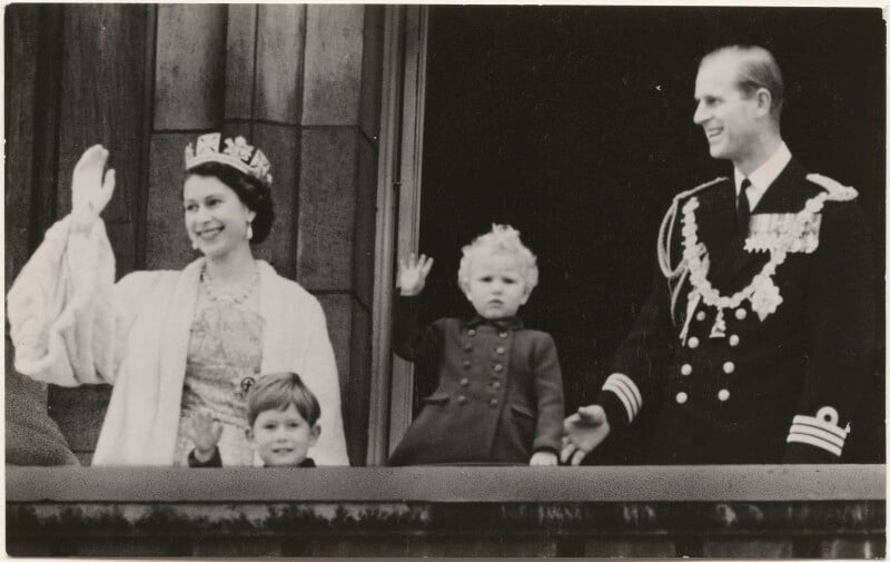 Queen elizabeth ii; king charles iii; princess anne; prince philip, duke of edinburgh npg x193056