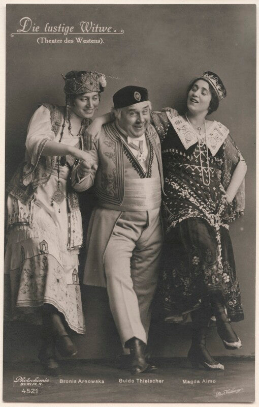 Bronis arnowska; guido thielscher and magda almo in 'the merry widow' npg x139841