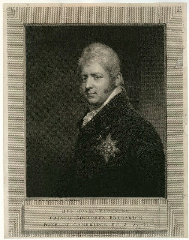 Prince adolphus frederick, duke of cambridge npg d33283