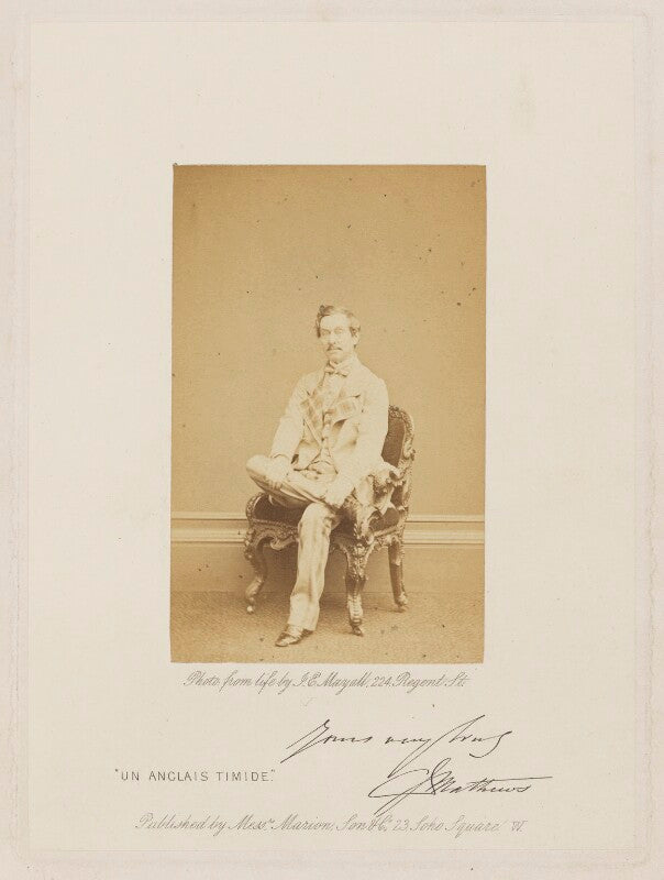 Charles james mathews in 'un anglais timide', otherwise 'cool as a cucumber' npg ax27678