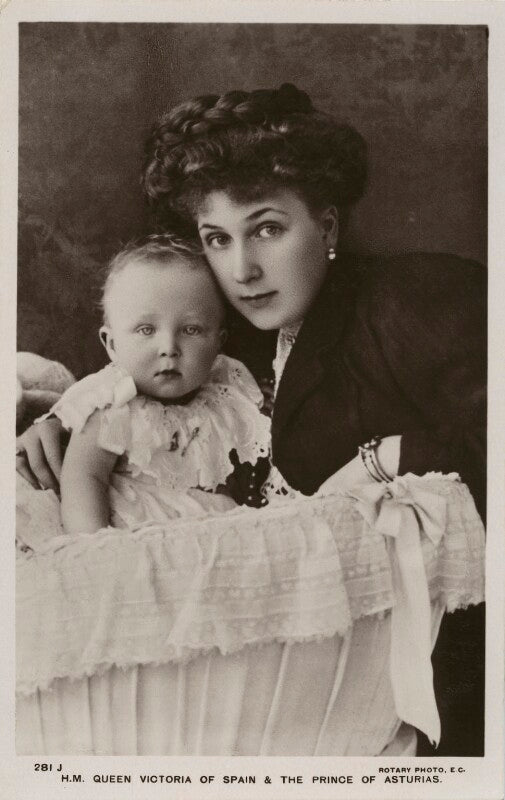 Ena, queen of spain with infante alfonso npg x74462