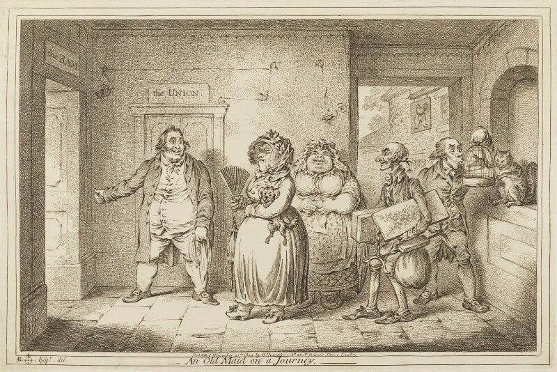 'an old maid on a journey' npg d15698